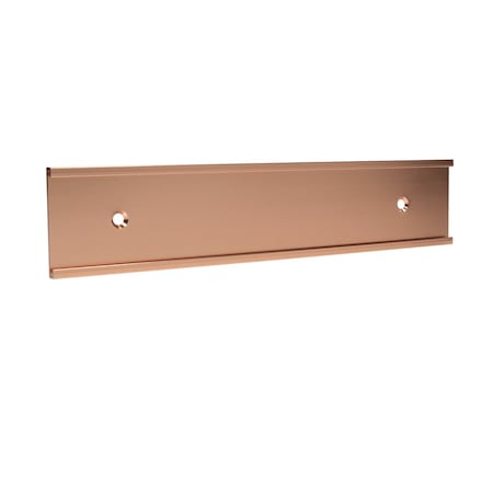 2-1/2 In. H X 8 In. L Wall Plate Holder, Rose Gold